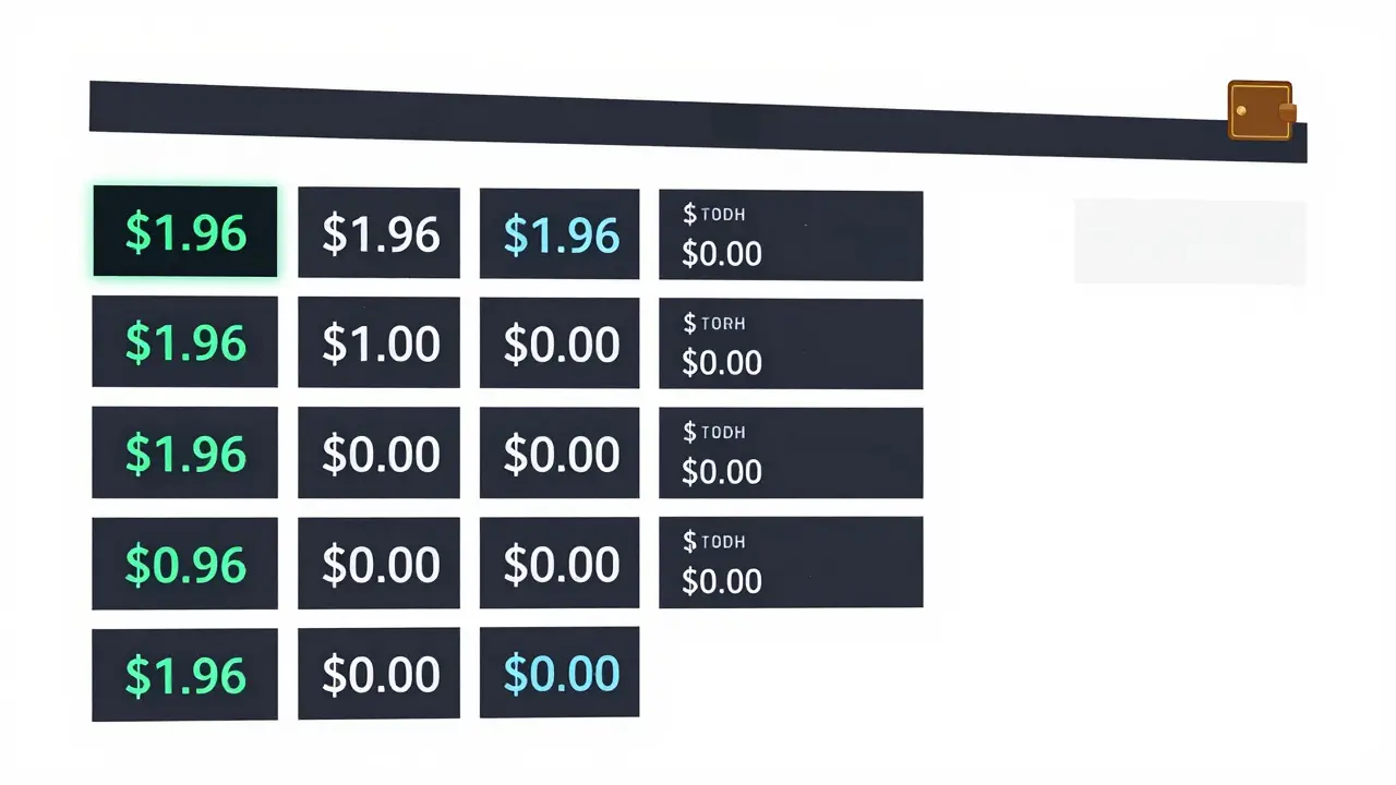 A crypto dashboard showing static prices but zero trading activity, all metrics at <h2>What happened to HyperOne?</h2>.00.