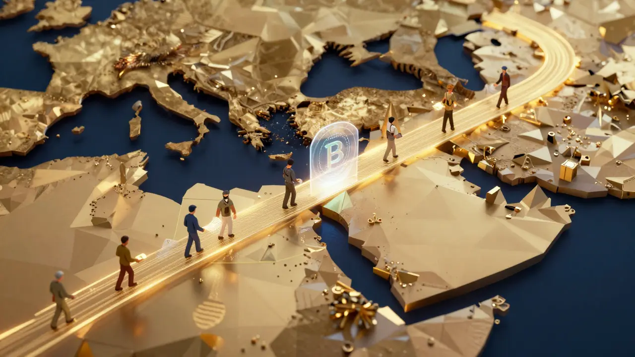 A digital corridor connects Morocco and Egypt through a government-backed digital currency network.