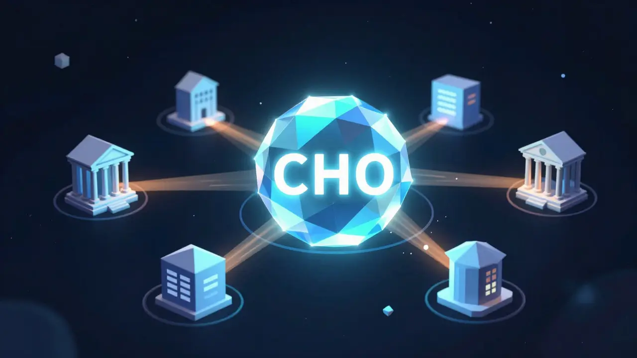 Low poly CHO token receiving revenue from banks