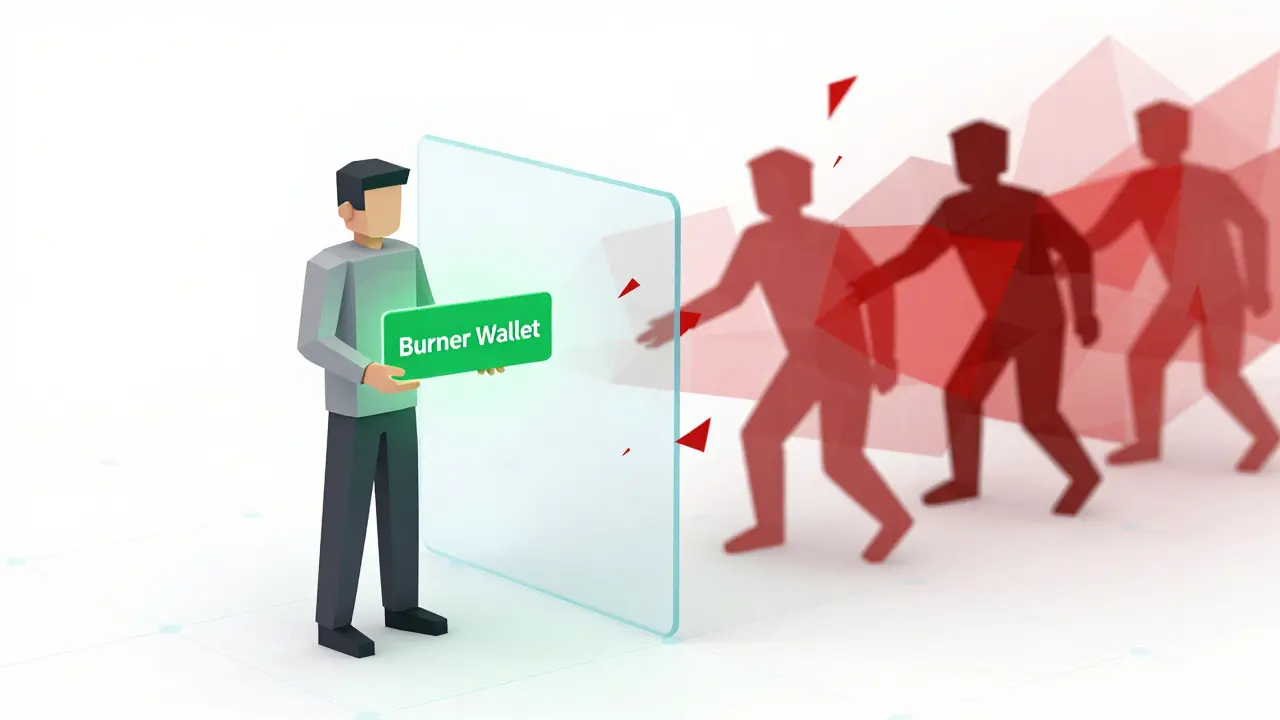 User protected by firewall from crypto scams