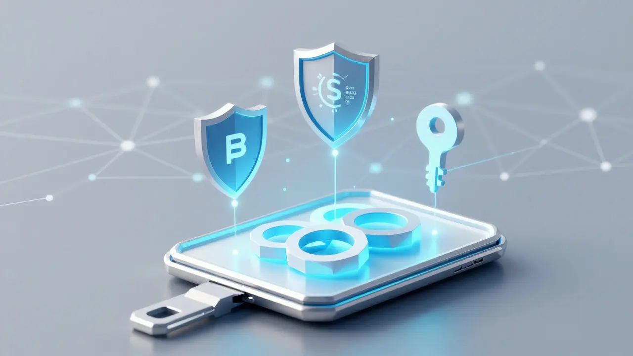 Low poly digital wallet containing secure identity credentials