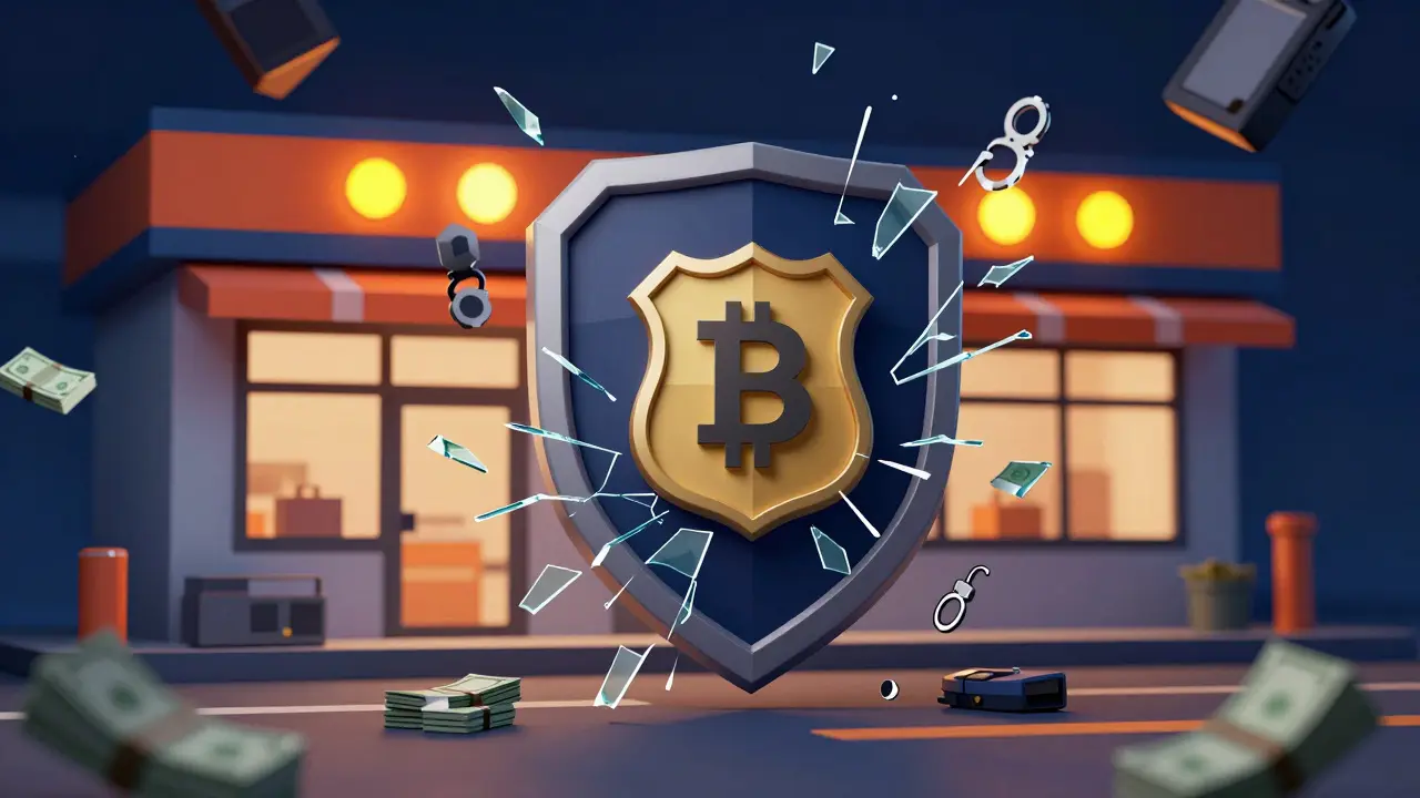 Low poly police raid on illegal crypto operation