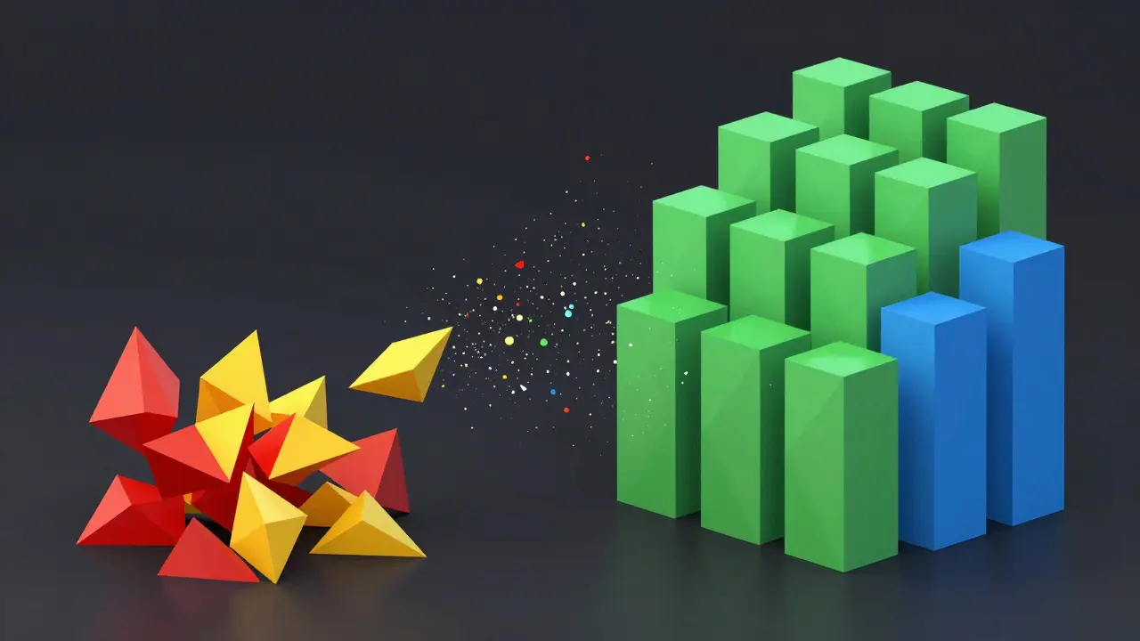 Low poly comparison of an unstable structure versus a secure fortress