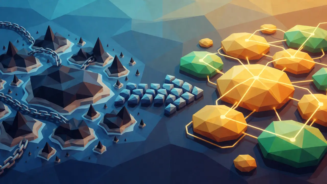 Geometric migration from blocked to compliant exchanges