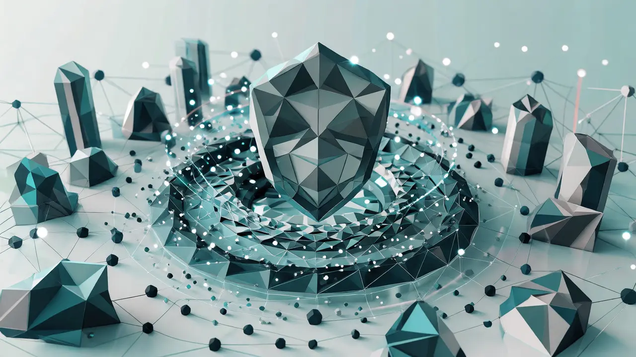 Geometric shield symbolizing regulatory clarity and network